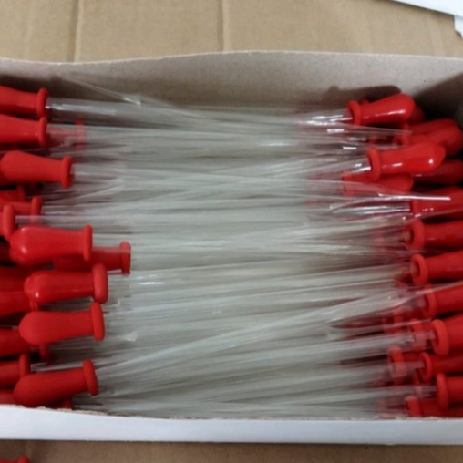 pipet tetes kaca  dot merah 20cm