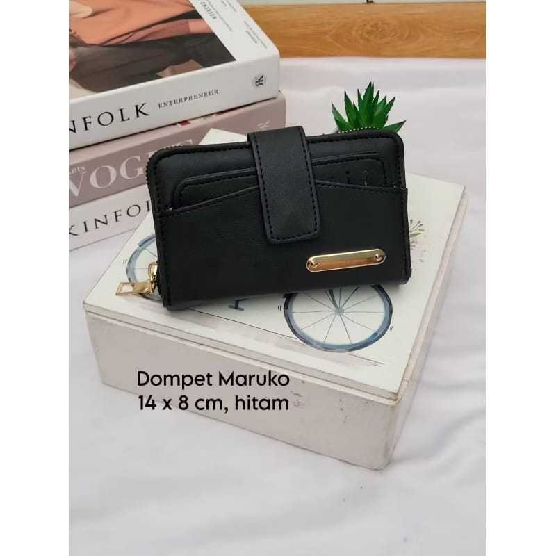 DOMPET LIPAT  MARUKO _DOMPET WANITA KARTU DAN UANG