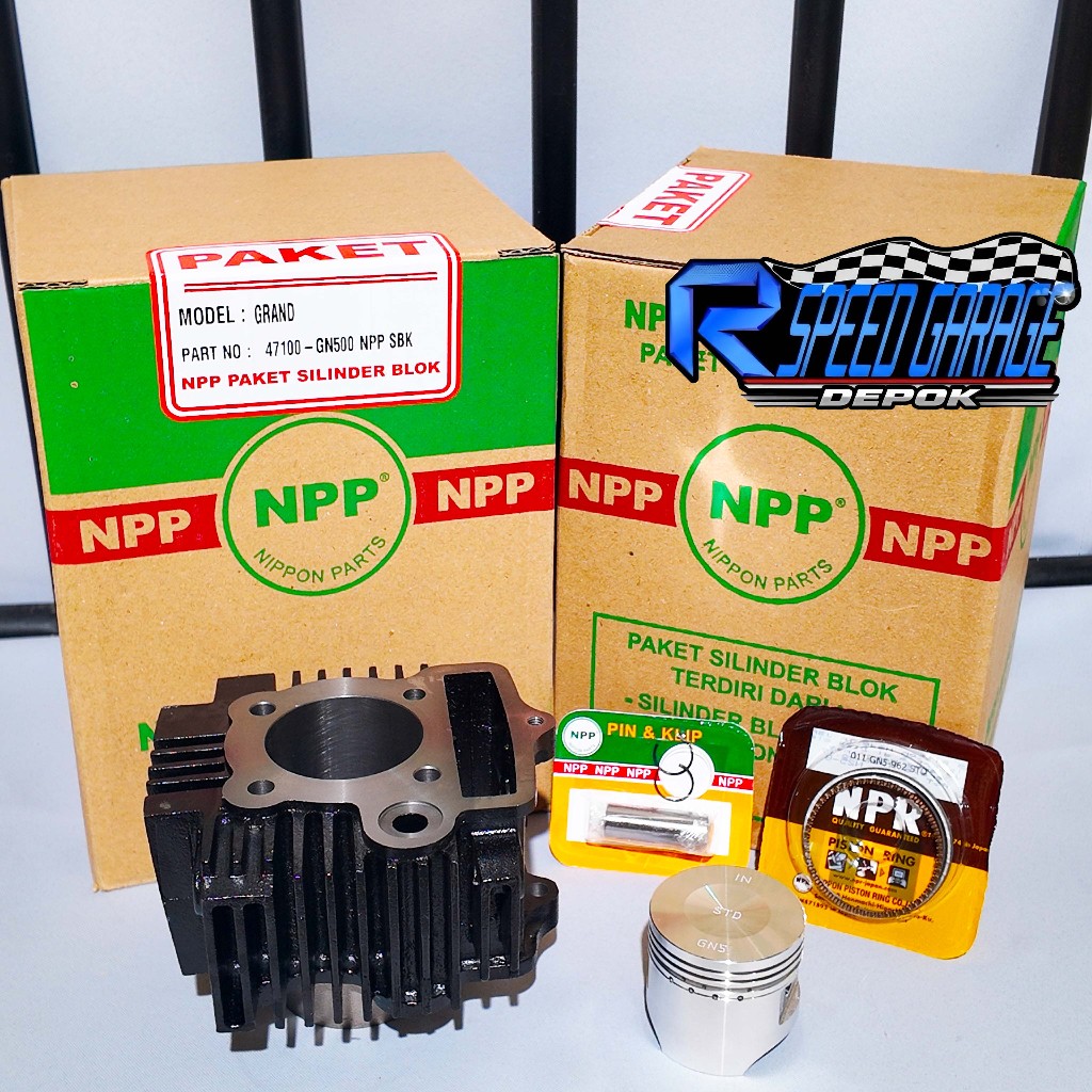 SILINDER BLOK + PISTON KIT NPP GRAND SUPRA X 100 LAMA WIN PRIMA ASTREA GN5
