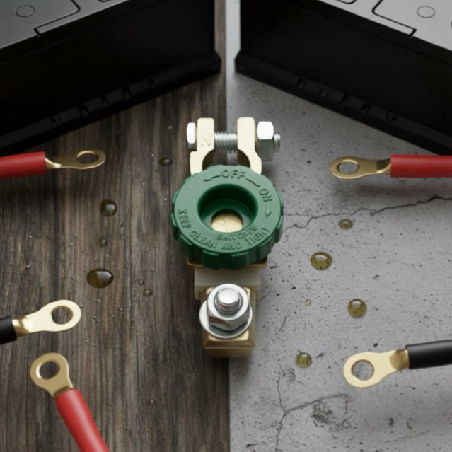 Saklar Sakelar Pemutus Aki Mobil Universal - Cut-off Switch Protector Battery Aksesoris Aki Mobil