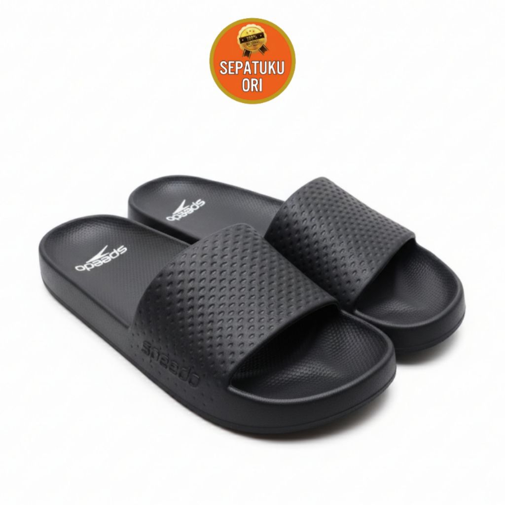 SANDAL UNISEX SPEEDO ENTRY SLIDE BLACK NEW ORI