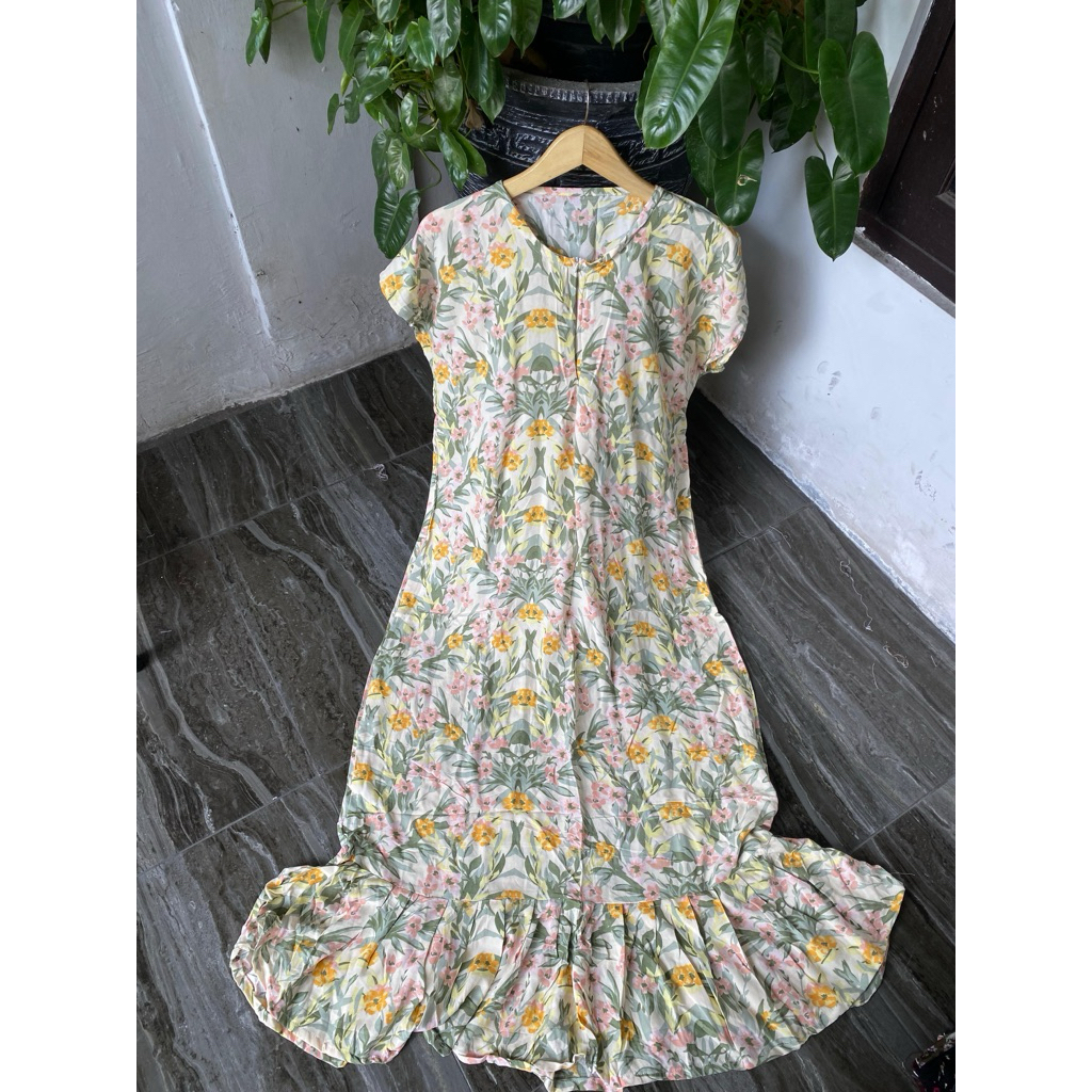 Daster Rempel Wanita Semata Kaki Bahan Rayon Premium