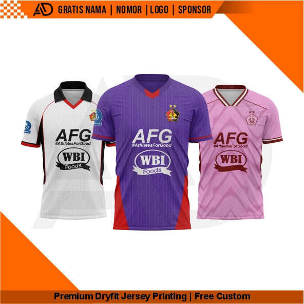 Jersey Persik Kediri 2025-2026 Gratis Nama dan no.punggung