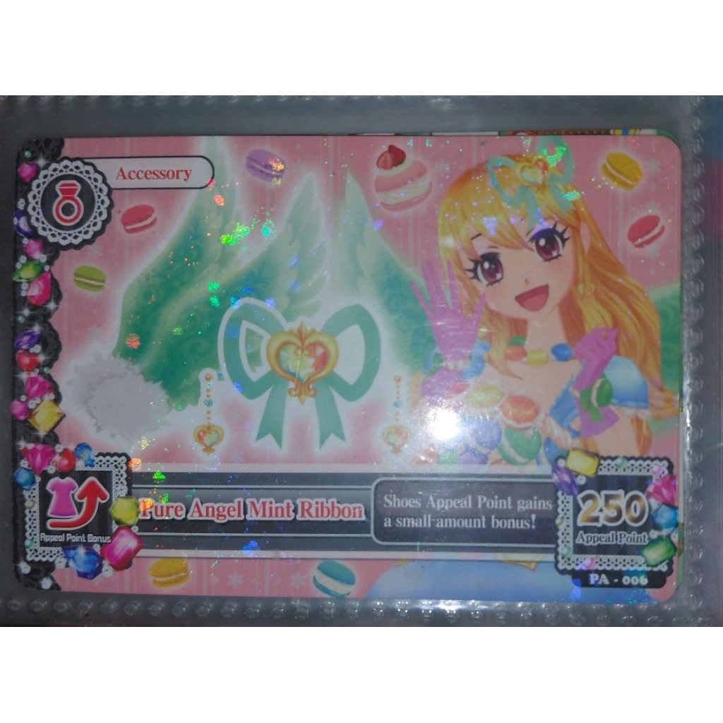 aikatsu acc ichigo mint ribbon