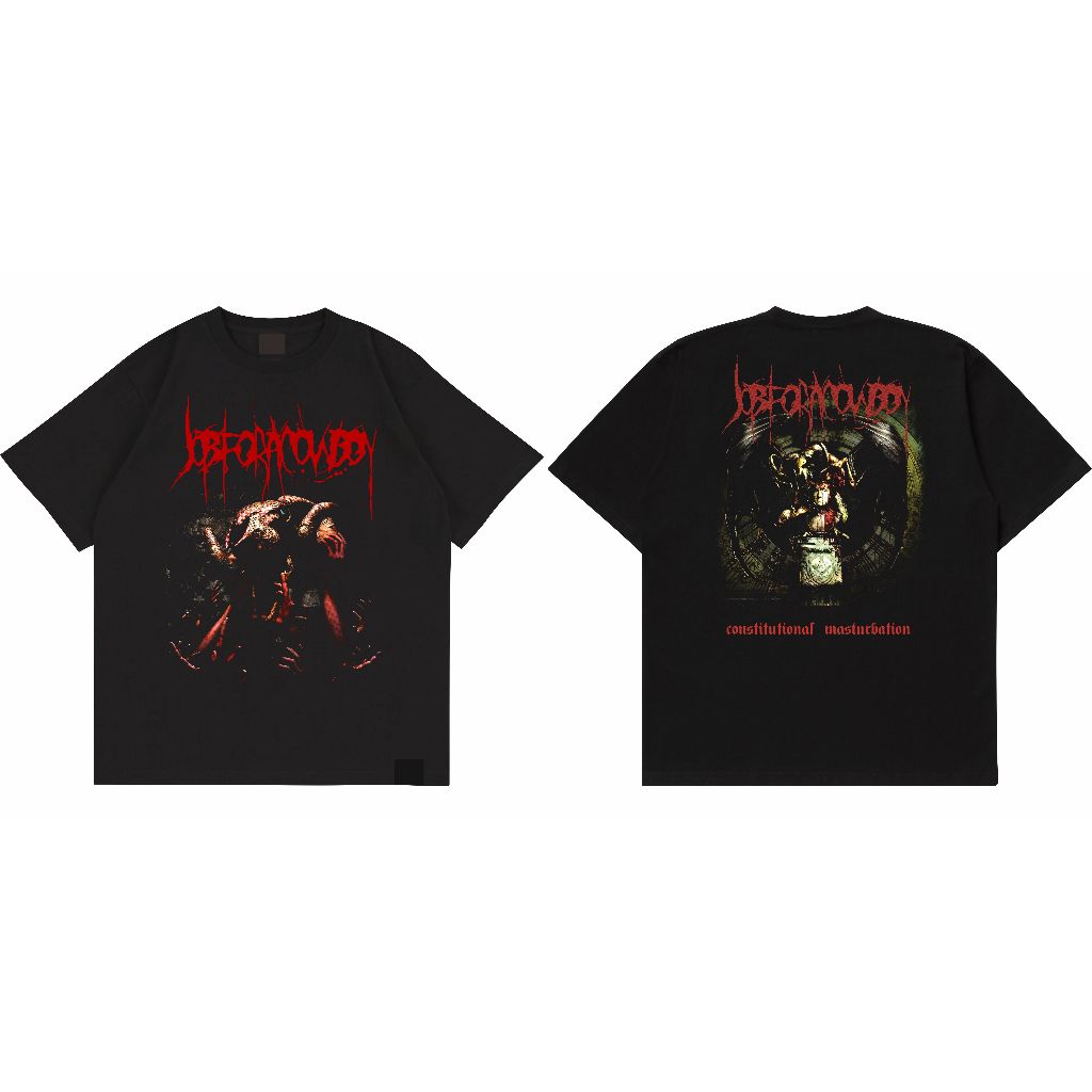 T-shirt Band Job For A Cowboy - Constitutional Masturbation