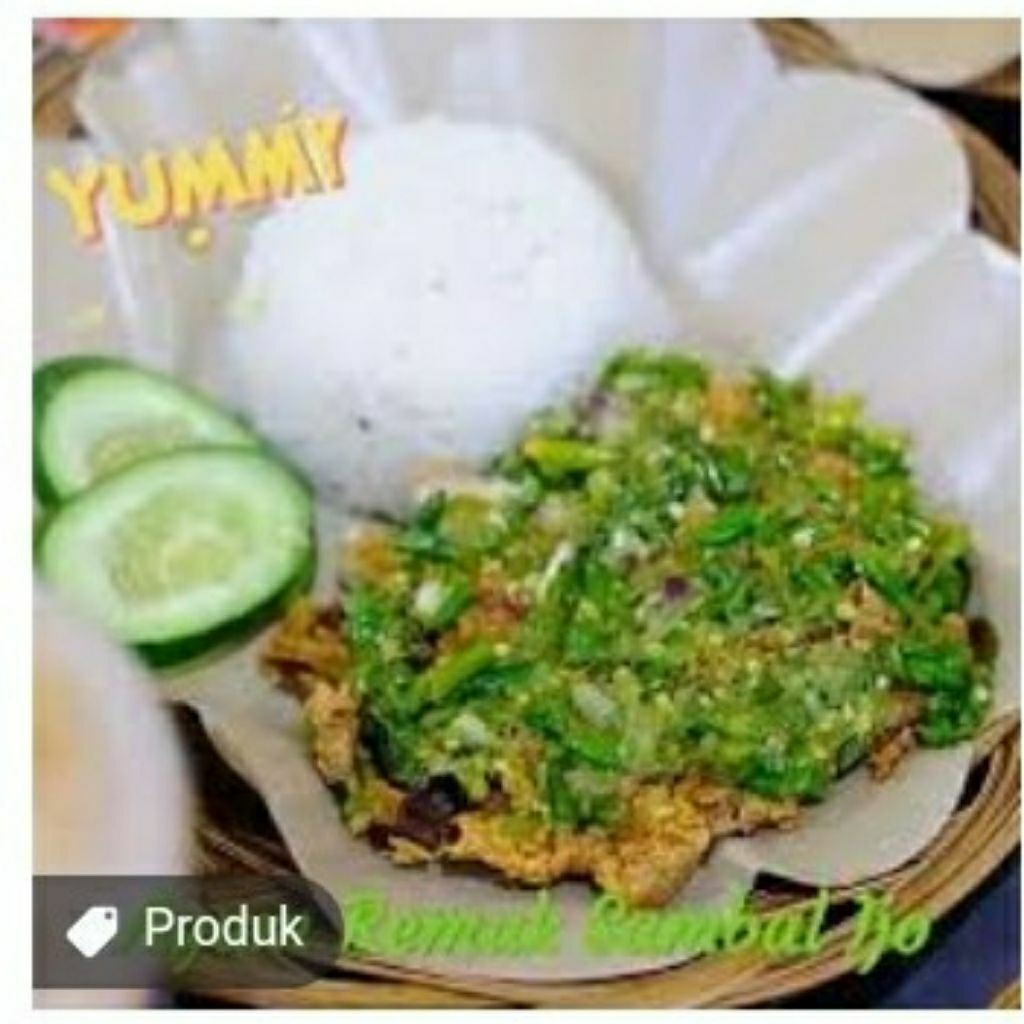 Ayam geprek sambal ijo