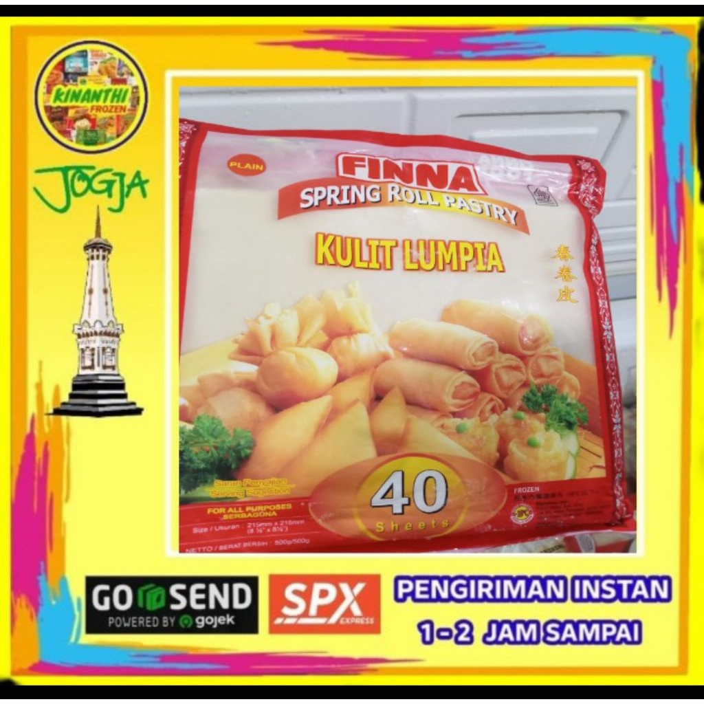 Fina Kulit lumpia besar isi 40, 400 gr, Jogja Frozen