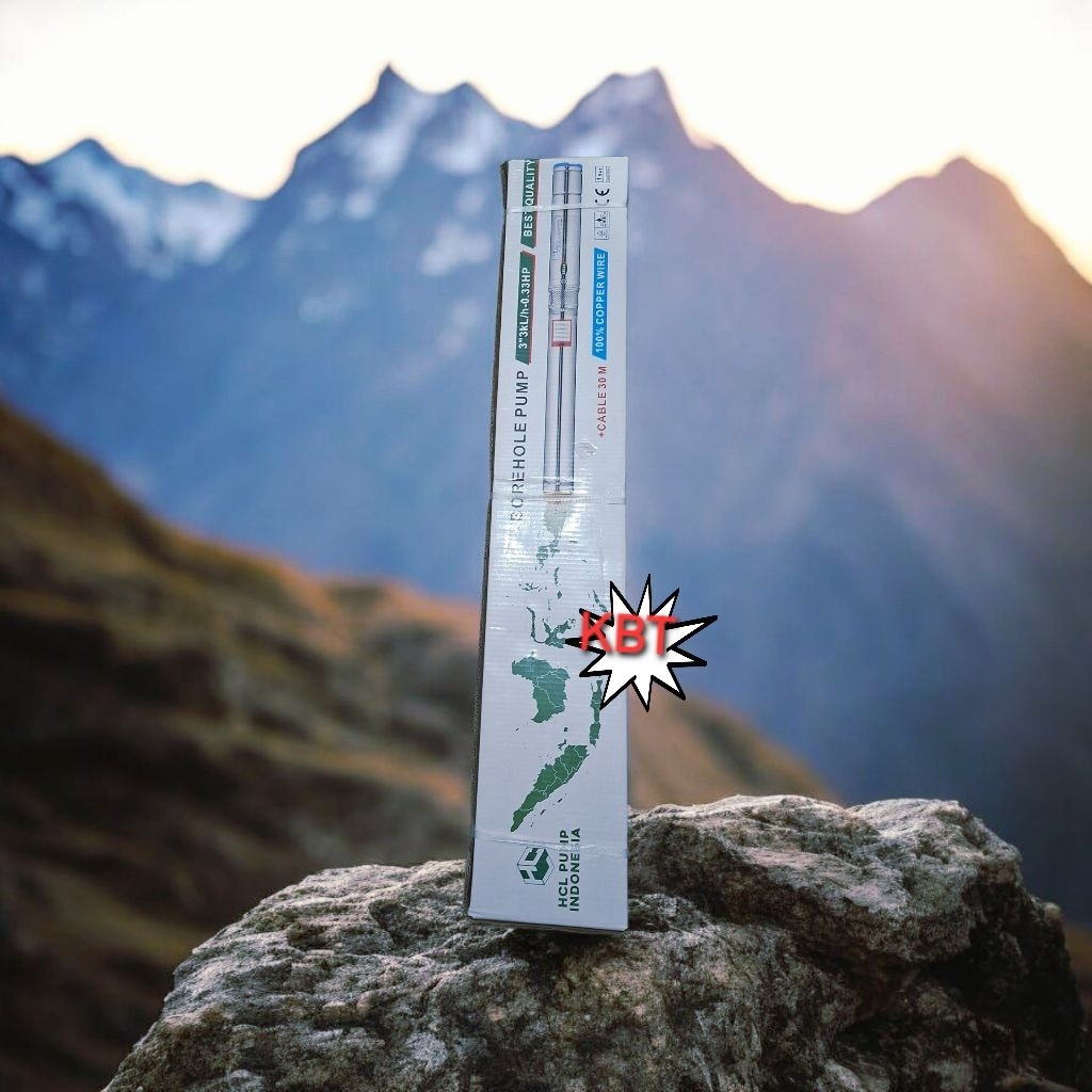 Pompa sibel 3"inch-0.33hp plus kabel 30M ( out 1" )HCL