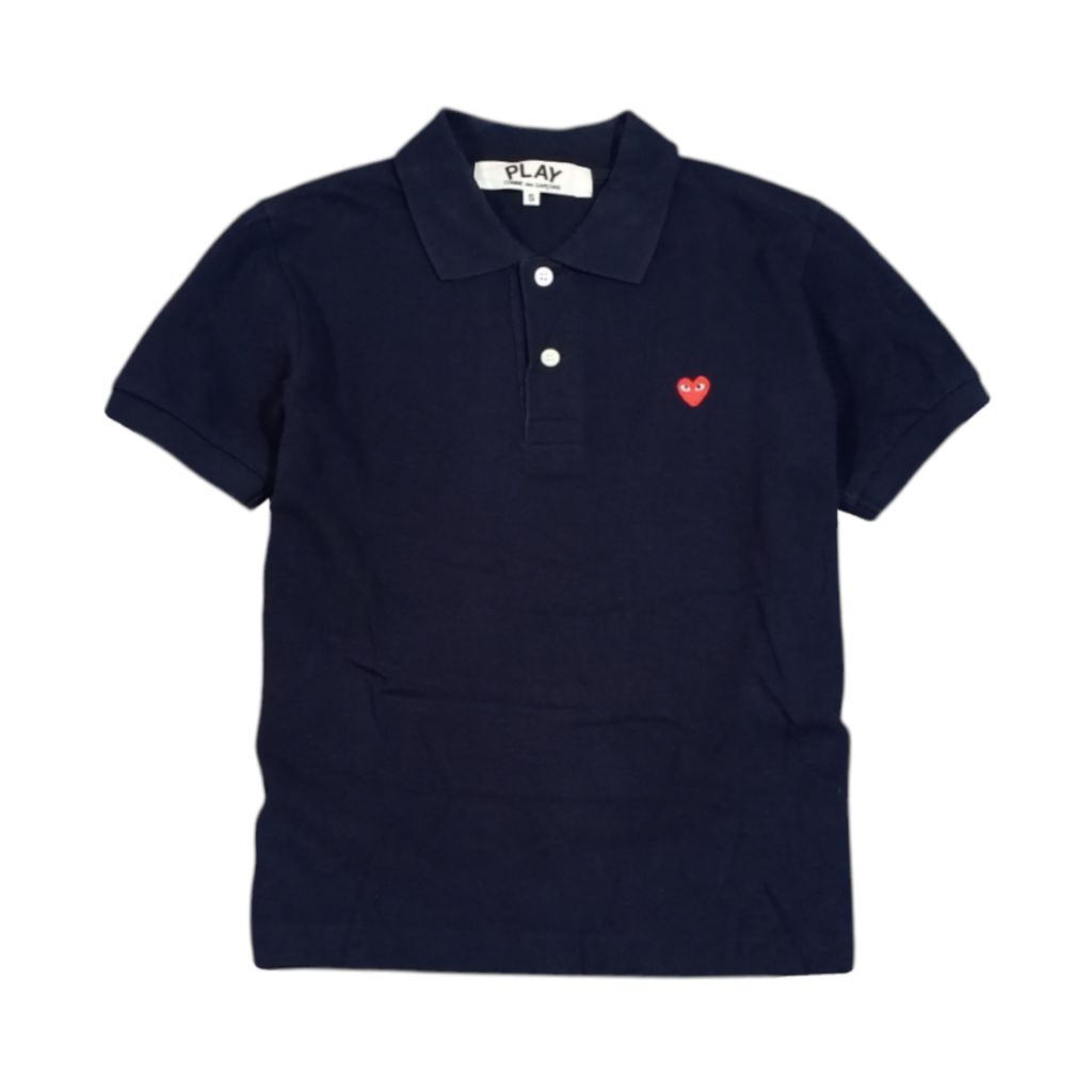KAOS KERAH POLO SHIRT PLAY CDG SECOND SIZE S