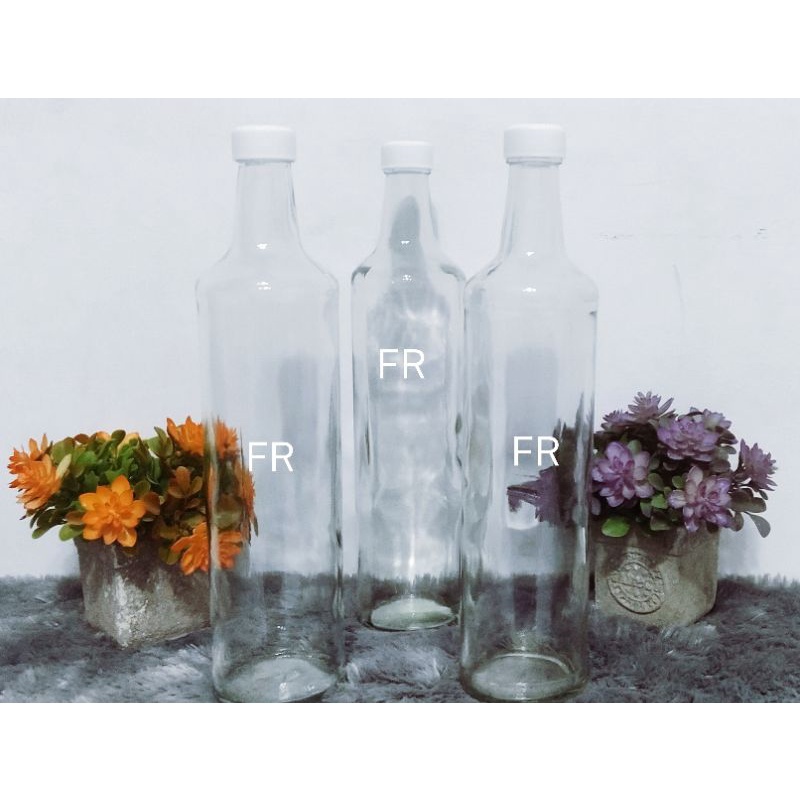 botol kaca polos 600ml botol syrup botol madu botol kosong 600ml
