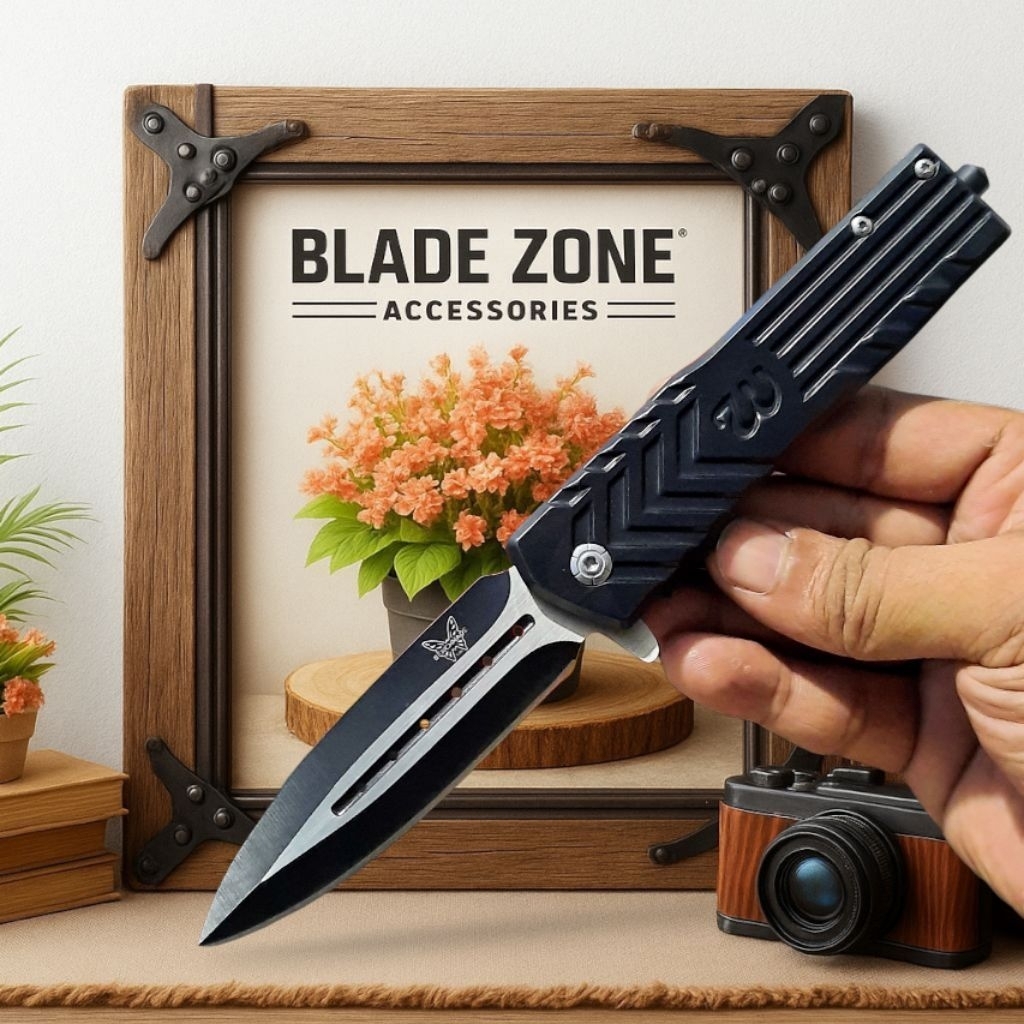 Pisau Survival Lipat Outdoor Butterfly Ergonomis / Pisau Tactical / Survival Kit