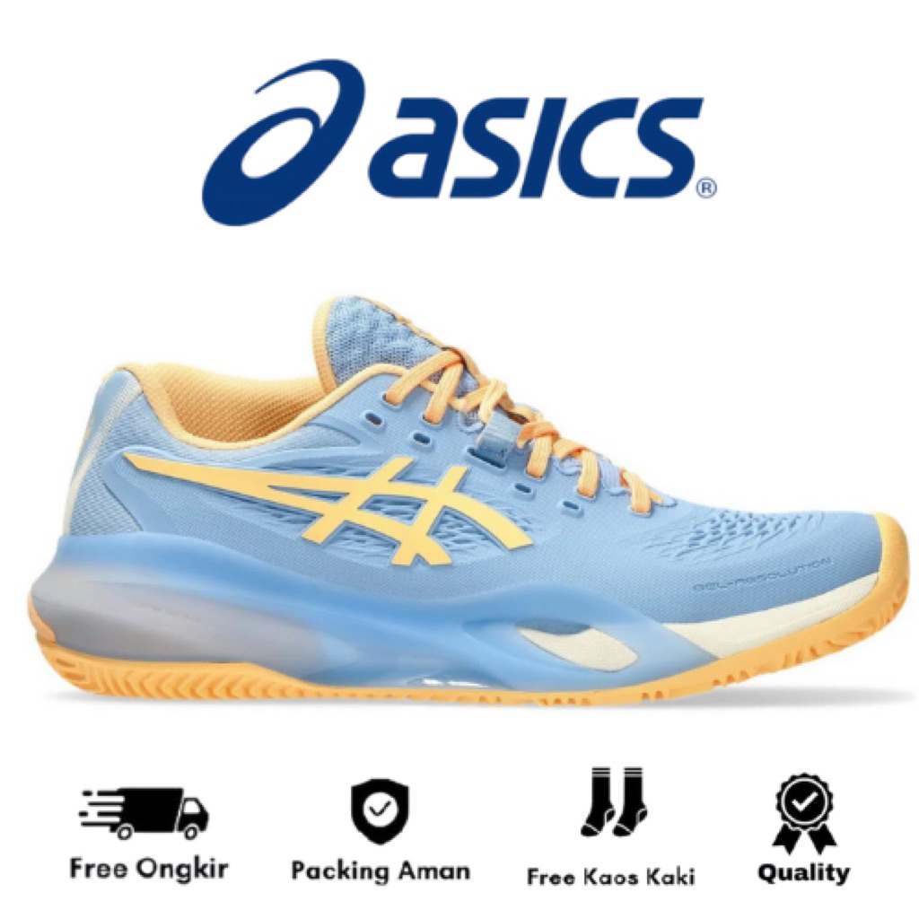 Padel Or Tenis Shoes Asics Gel Resolution Orange Blue Tenis Shoes