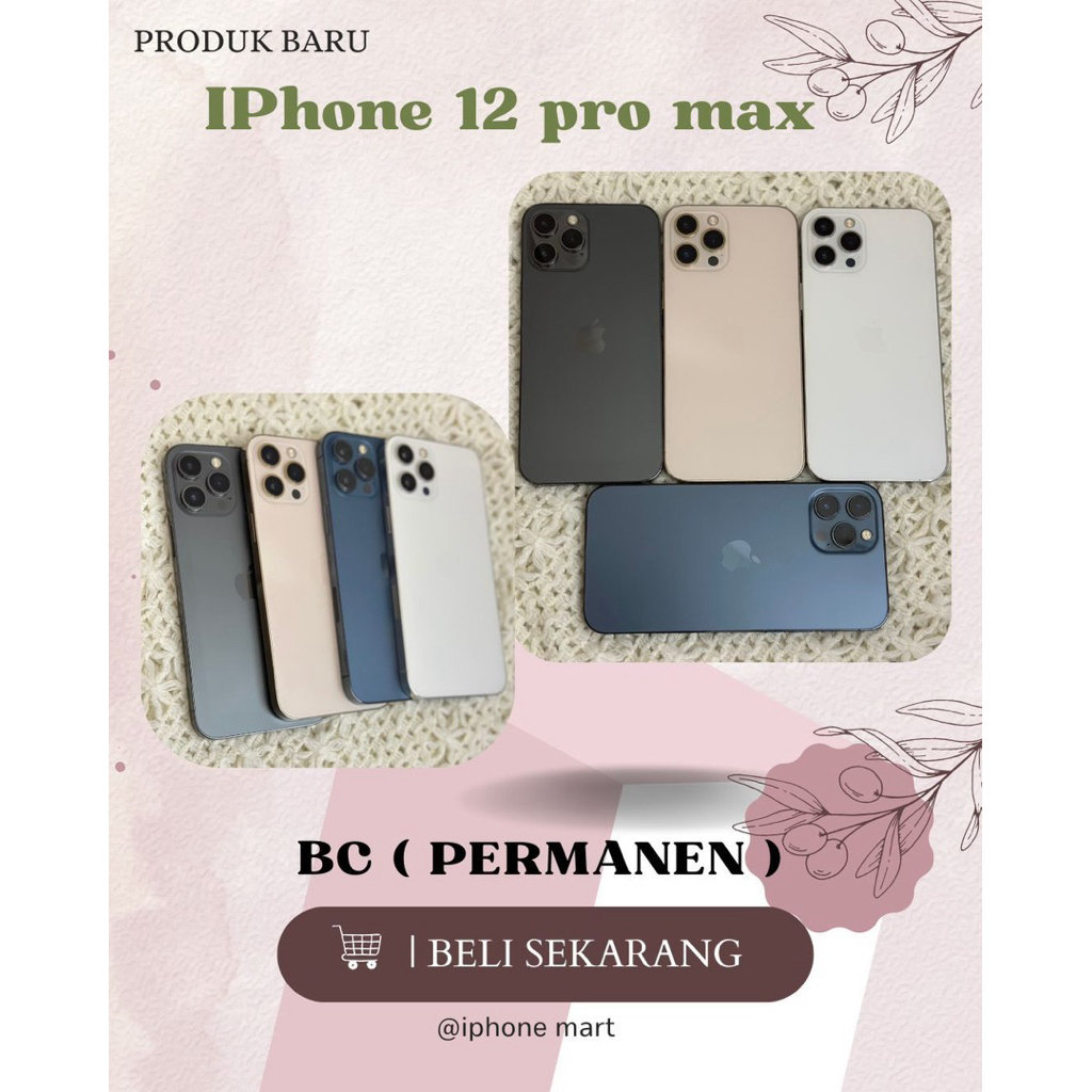 Iphone 12 Pro Max 128gb Second Like New Original Mulus No Minus