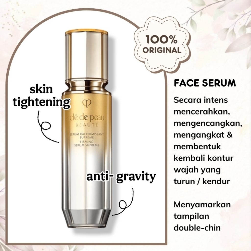 [ CDP ] CLE DE PEAU Firming Serum Supreme Contouring , Pengencangan + Anti-Aging Essence Ampoule CLE