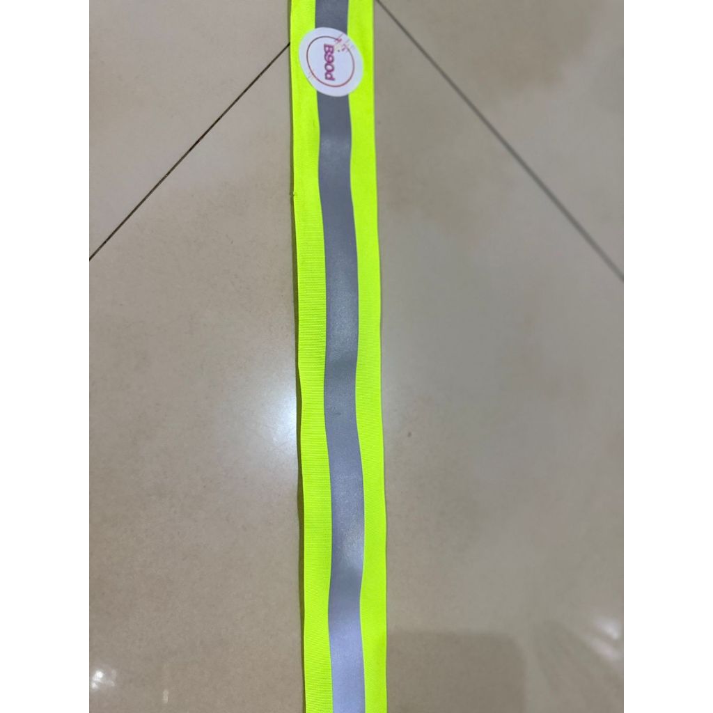 Pita Scotlight Skotlet Scotlite Kain 5 cm Hijau Stabilo abu Meteran