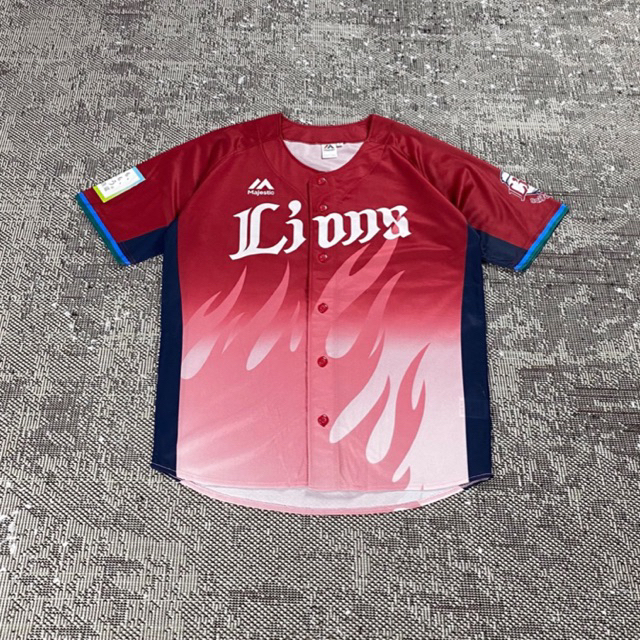 JERSEY BASEBALL MAJESTIC LIONS, size S fit L