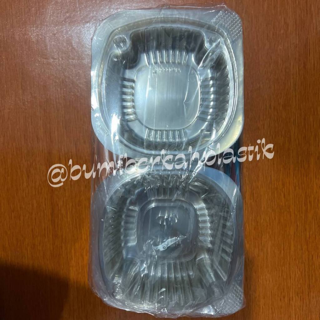 [PER PACK] MIKA BURGER / KOTAK BURGER PLASTIK / KOTAK ROTI BAKAR