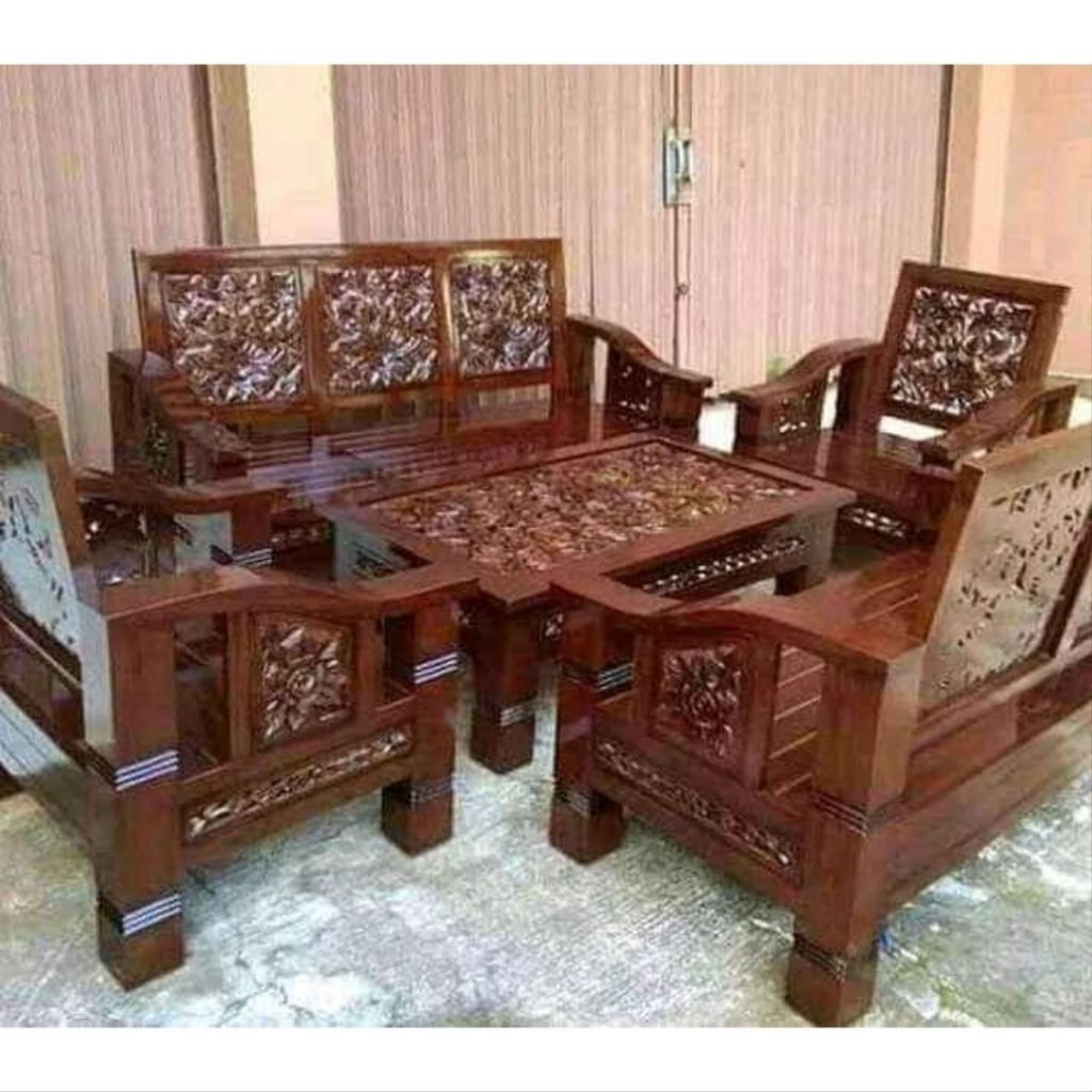 kursi tamu jati/kursi tamu ukir jati/kursi ruang tamu ukir/kursi tamu jati ukir klasik