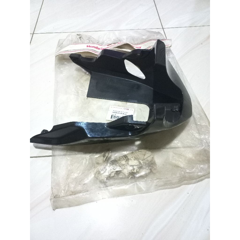 64300-K15-BLA Undercowl Set (Pelindung Blok Mesin) Honda Cb150R StretFire Old 2012-2015 Hitam Polos 