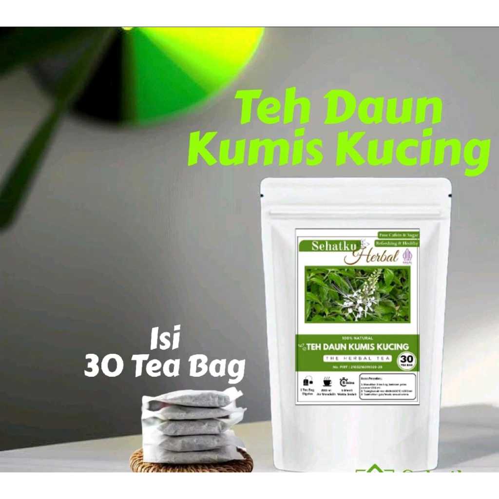 Minuman Herbal Teh Daun Kumis Kucing | Teh Kumis Kucing Original 100% Asli