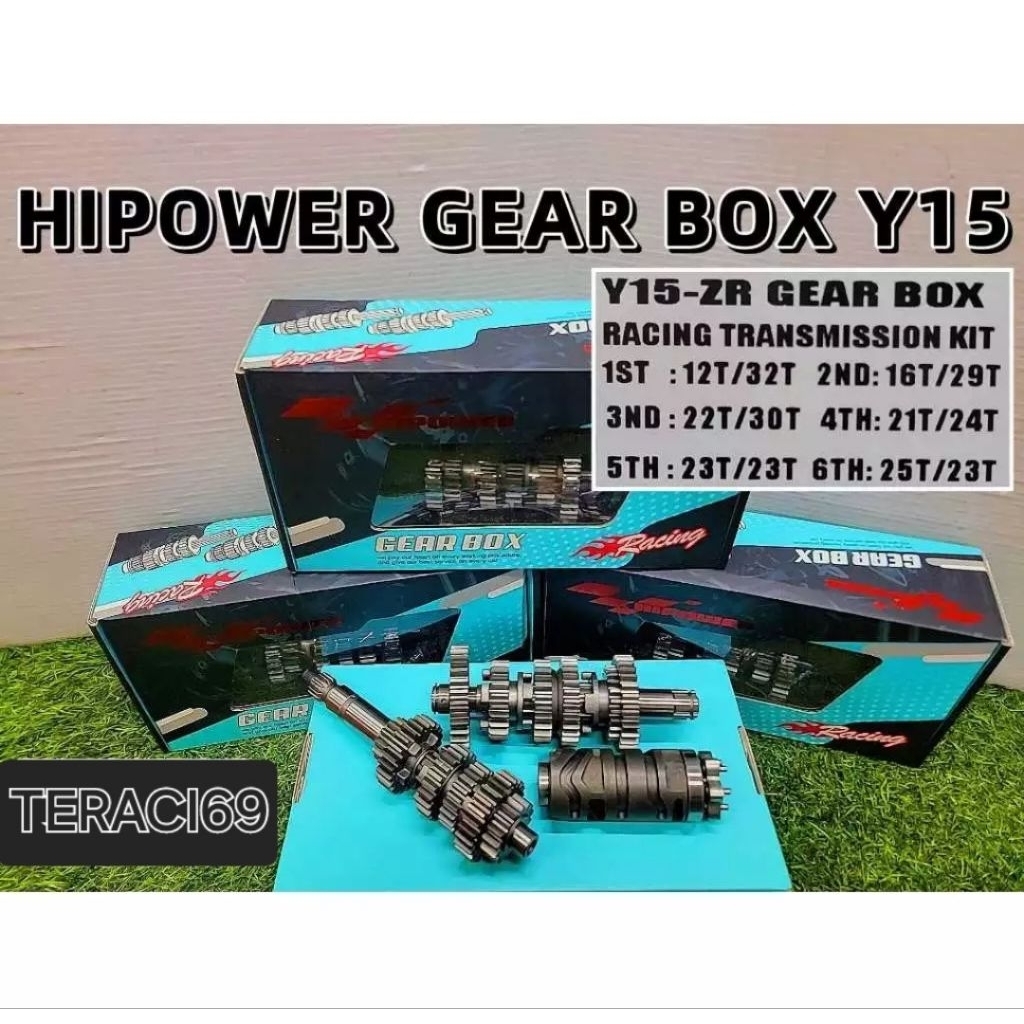 Gearbox ratio rasio 6 speed jupiter mx new,vixion,r15,mx king hi power racing malaysia.
