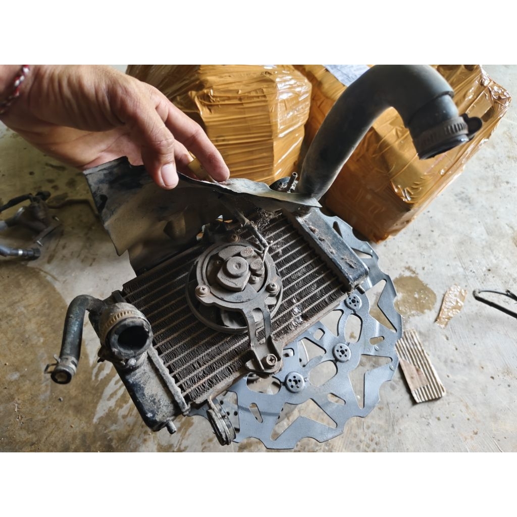 radiator vixion old set kipas