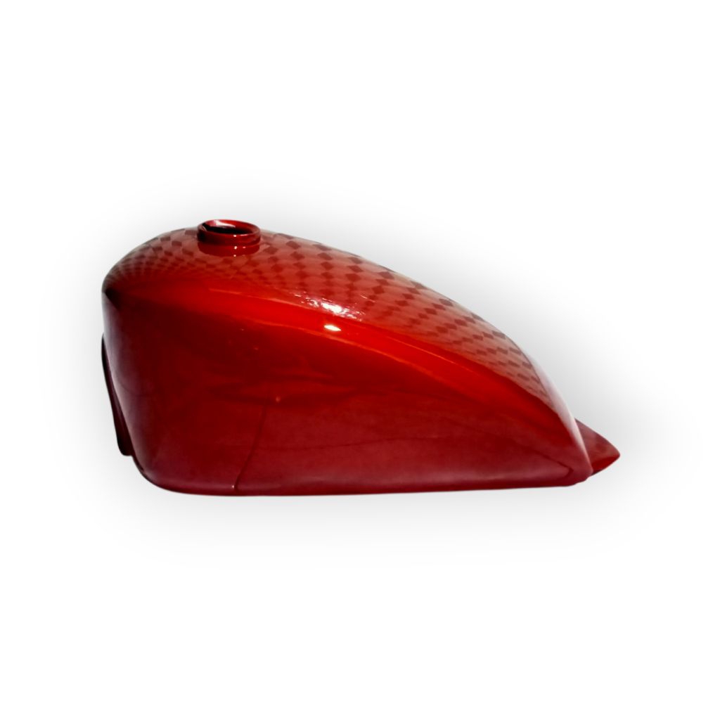 Tangki Cat Sportster Harley Chopper Japstyle Bobber Custom motif merah candy