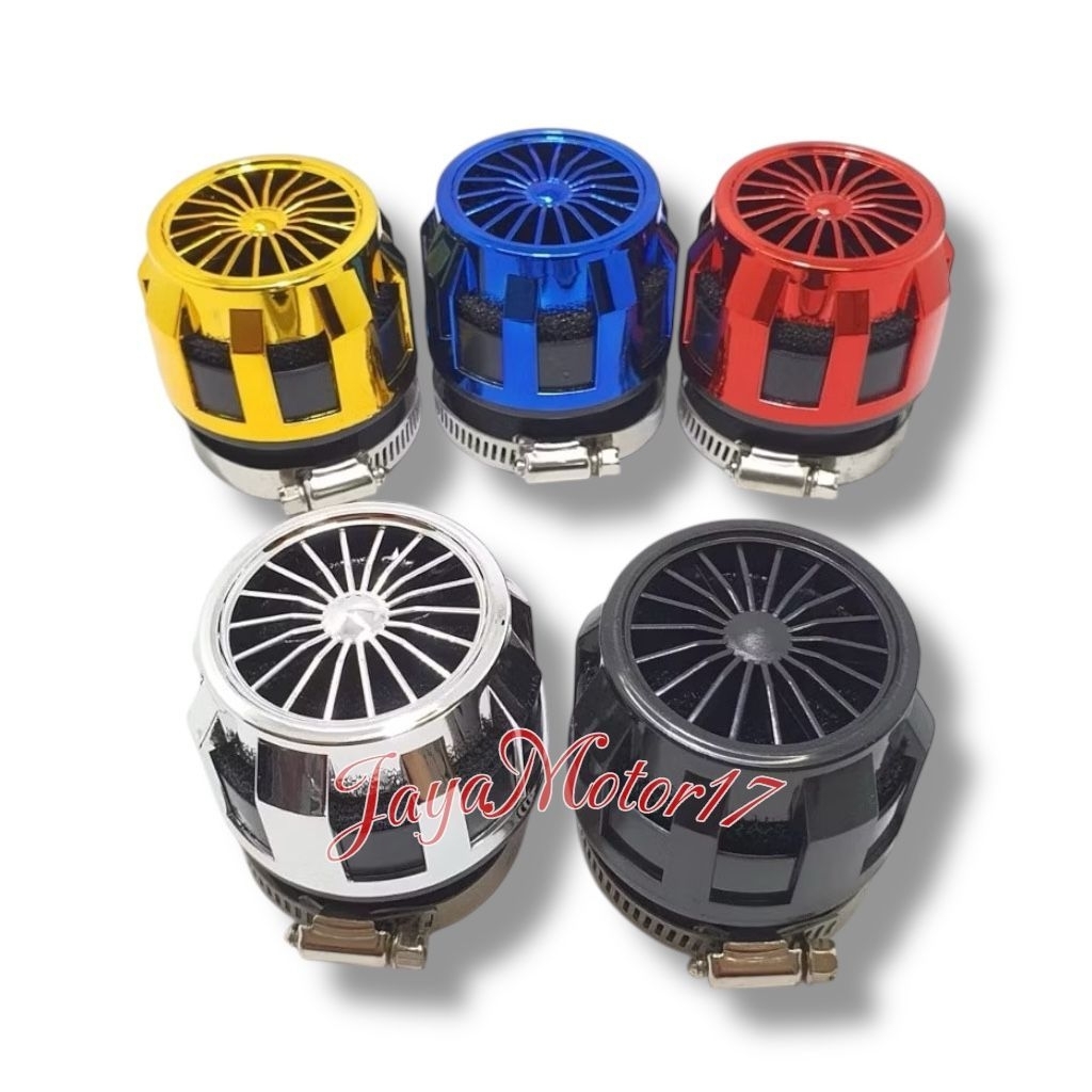 Filter Karbu Model Turbin Filter Udara Racing Universal PE 24 26 28 model LURUS Open Filter universa