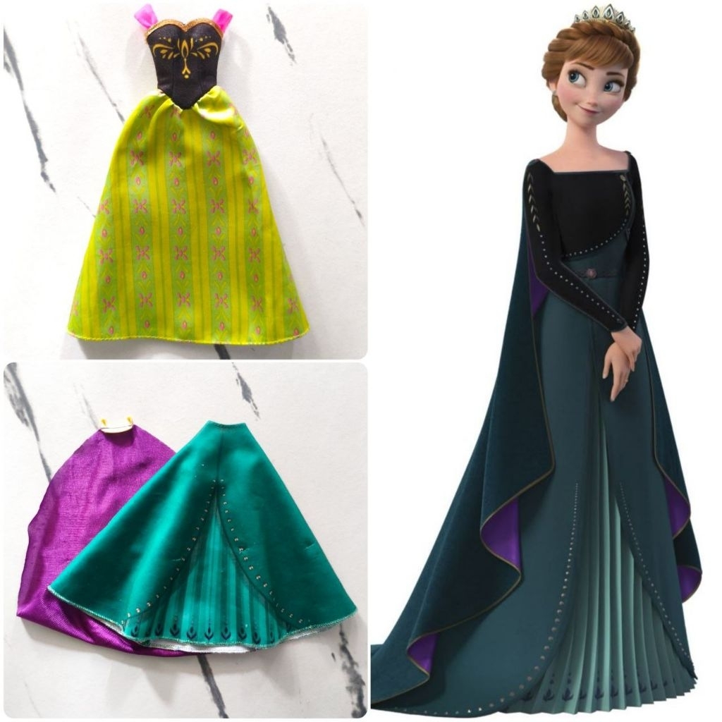 Dress dan Rok Princess Anna Frozen Mattel Hasbro ORI