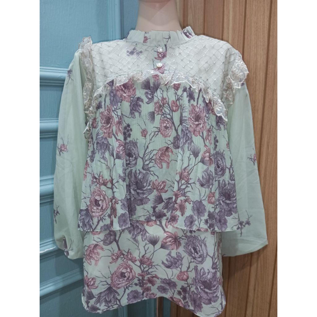 BLOUSE PLISKET BALON BANGKOK