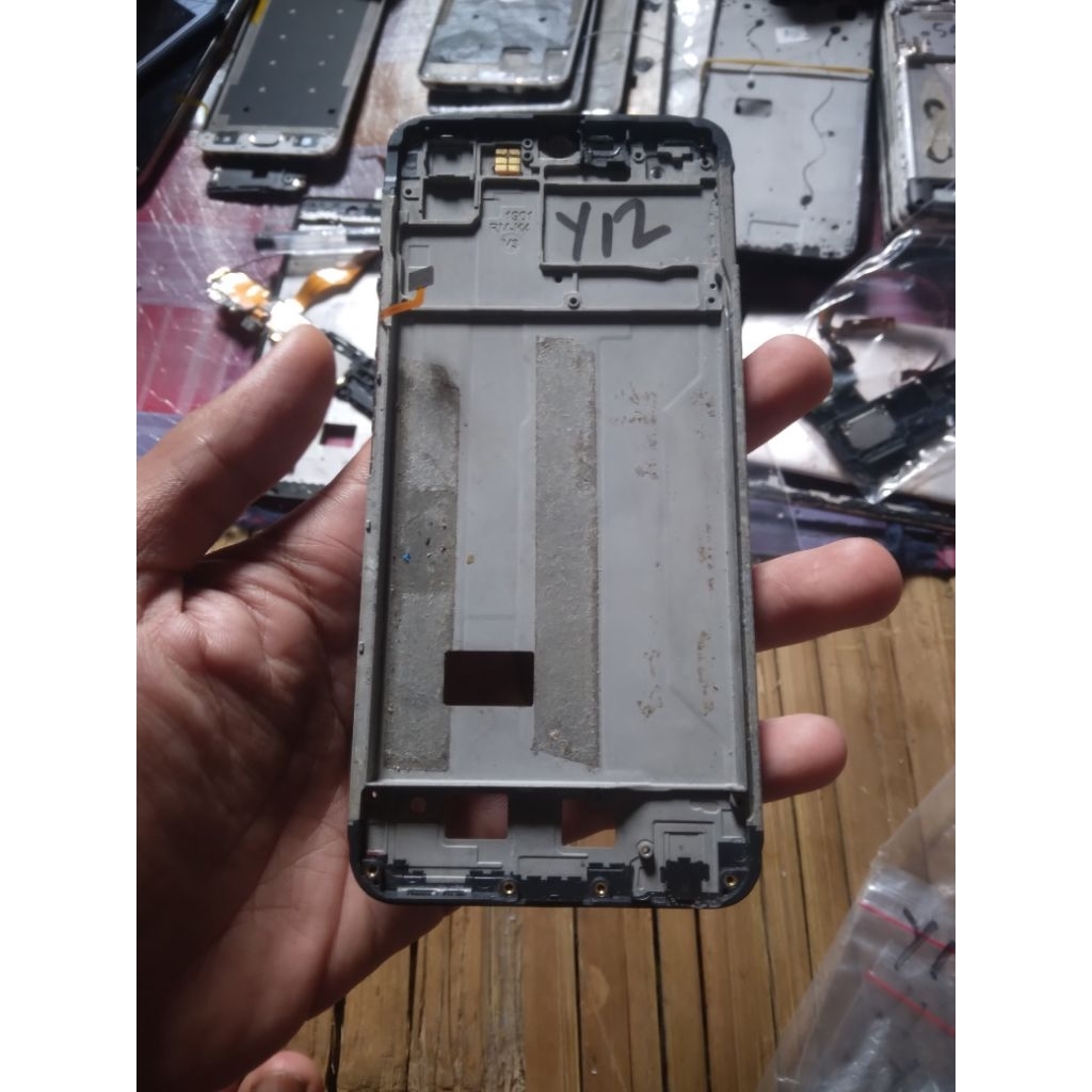 frame tatakan lcd vivo y12 ori copotan