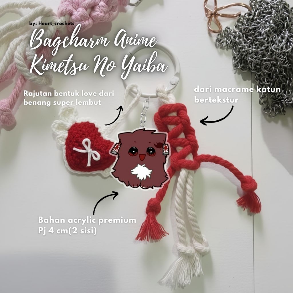 GANTUNGAN TAS ANIME VERSI KIMETSU NO YAIBA CUTE AESTHETIC