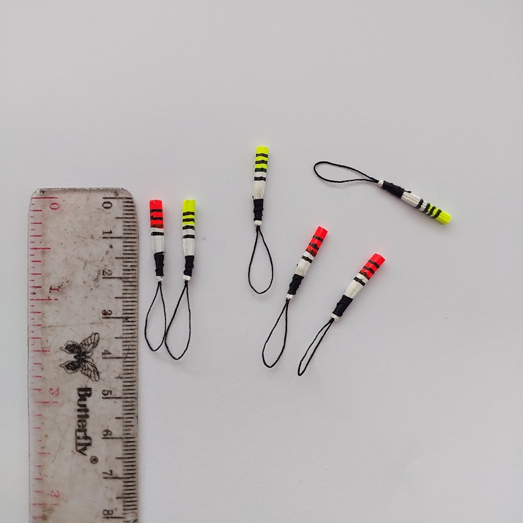 ( Isi 6 Pcs ) Pelampung Kumbul Merak Mini 2 CM Warna Unik Langka Anti Luncur Cocok Untuk Mancing Ika