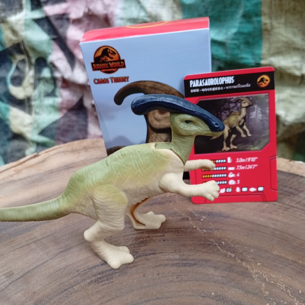 happy meal toys Jurassic world chaos theory parasaurolophus