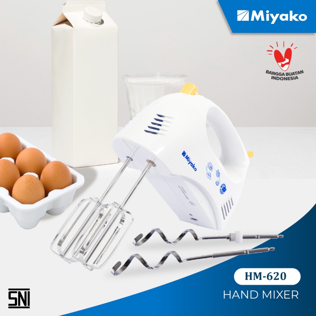 Miyako HM - 620 Hand Mixer/mixer kue miyako 1 set