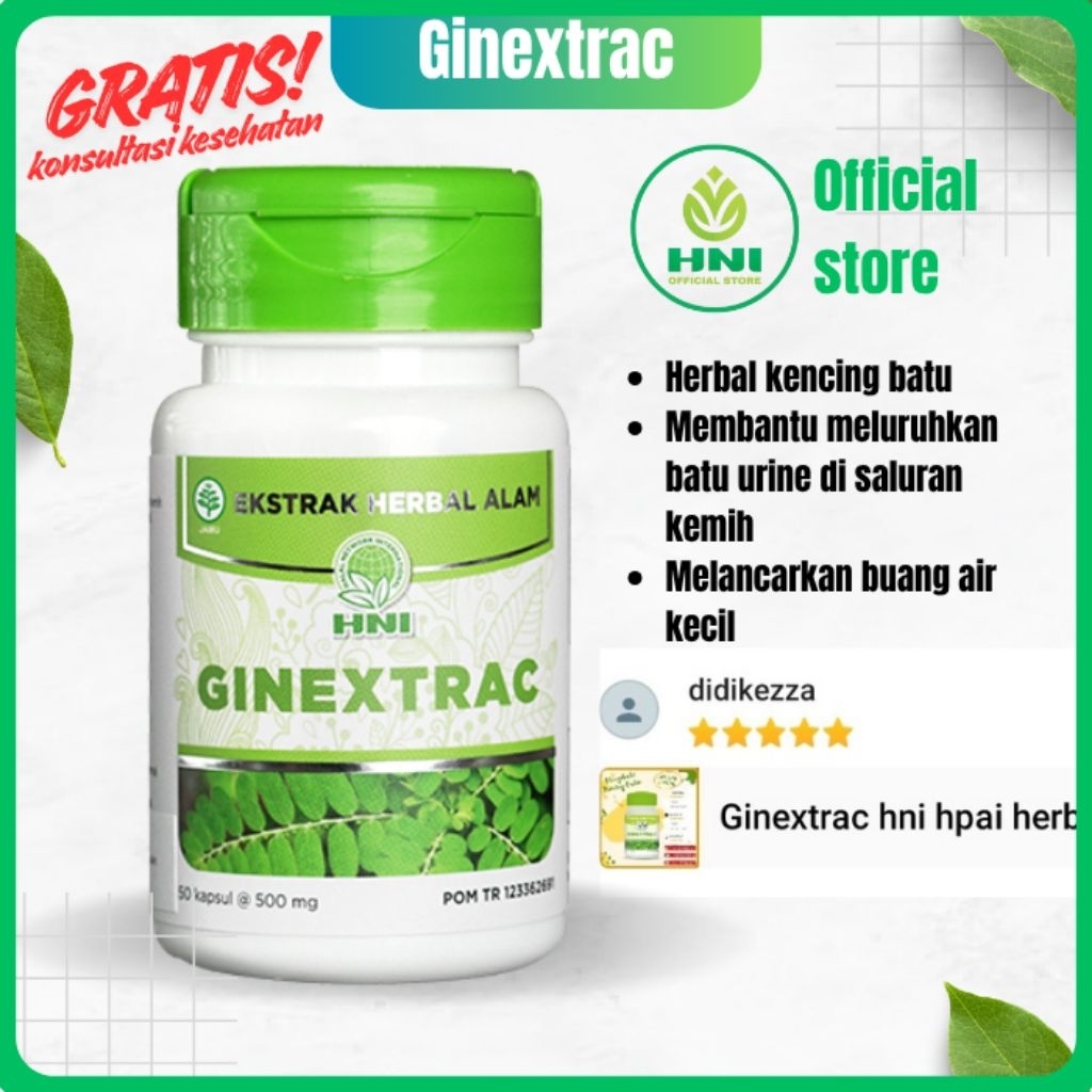 Herbal kencing batu ginjal ampuh ginextrac hni hpai