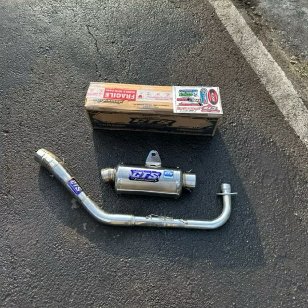 KNALPOT CTS MUFFLER OVAL 20cm PNP all bebek ROADRACE GTX JUPITER VEGA SMASH BLADE REVO ABSOLTE DLL