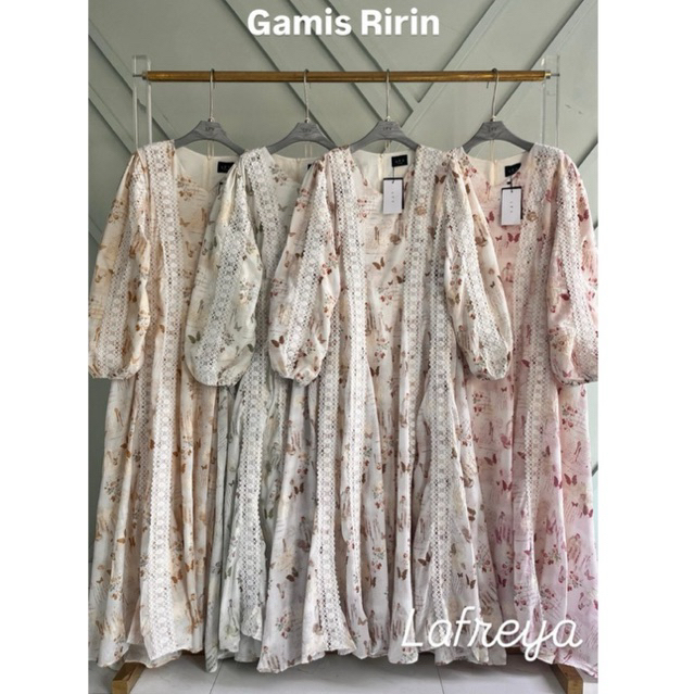 gamis ririn, dress lfy, gamis kev, gamis bkk, gamis putih, white maxi, dress katun bordir, gamis eye