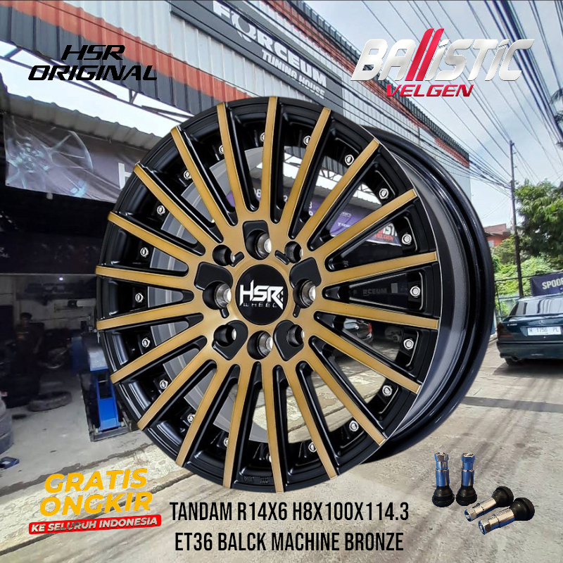 Velg Racing Model Jari Jari Untuk Mobil Agya Ayla Ring 14 Pnp Ban Standart Velg HSR Wheel Tandam