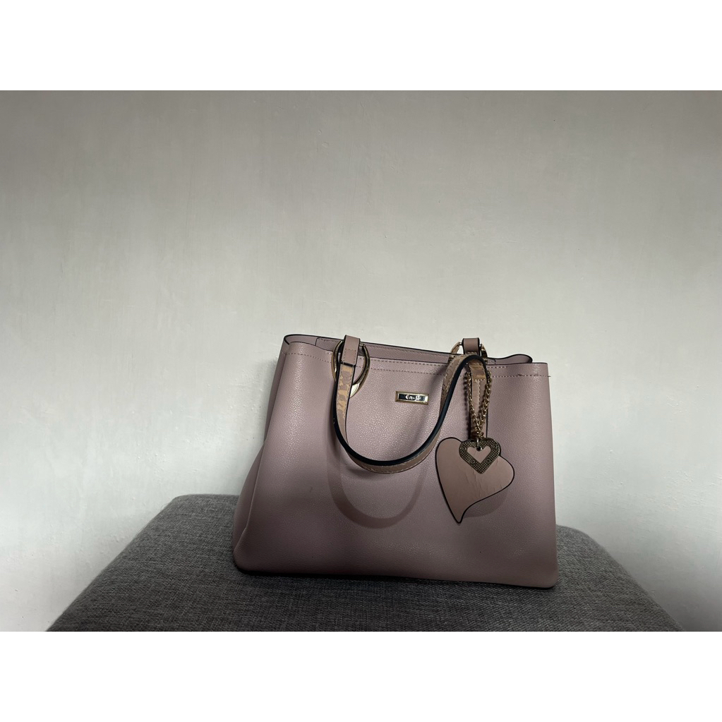 tas en ji preloved pink. #tas wanita #bag