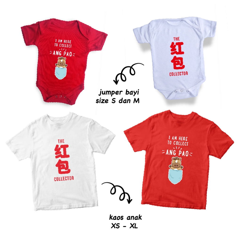 Baju Imlek Bayi Baju Imlek Anak Laki-Laki Perempuan Baju Chinese New Year (Newborn - 12 Tahun)
