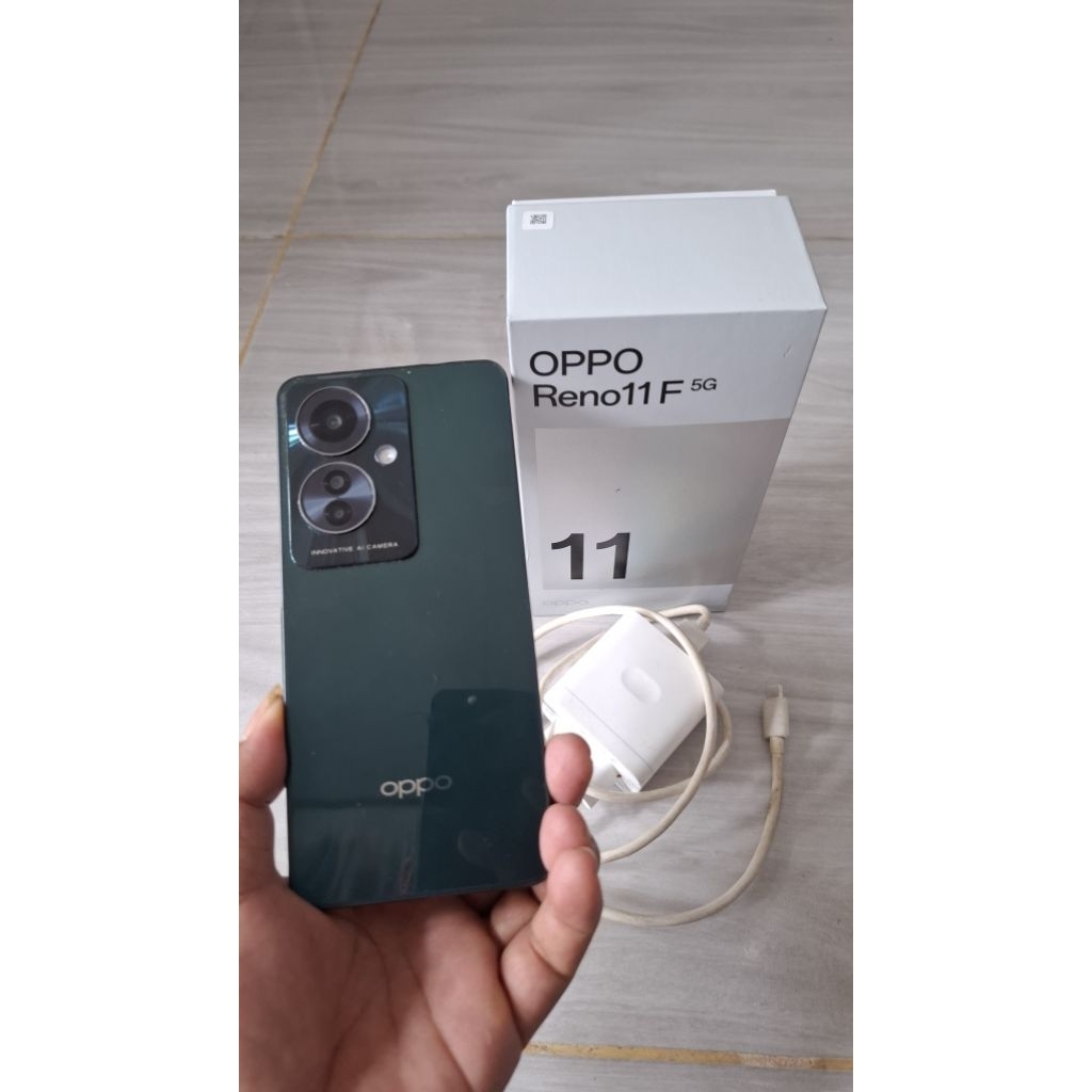 Oppo reno f 11 5g  garansi resmi second original.