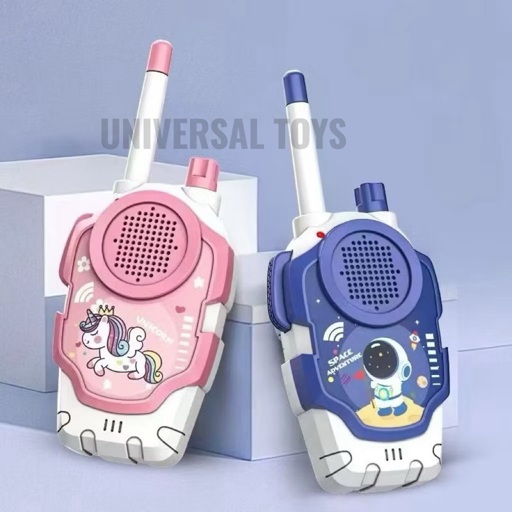Walkie Talkie Nirkabel Anak Edukasi Mainan Telepon 2pcs Hadiah Anak-anak