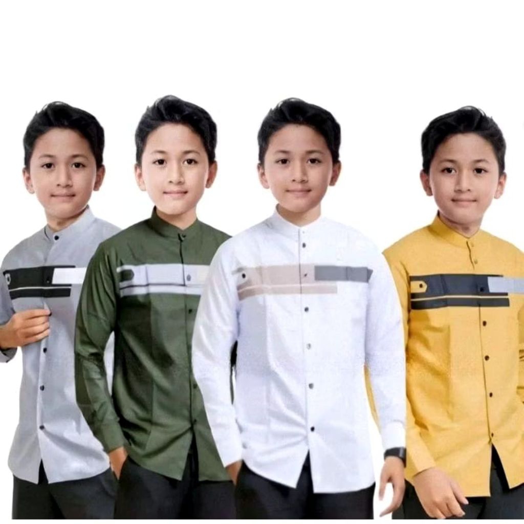 Baju koko anak laki laki remaja usia 7-15 tahun/koko anak laki laki terbaru terlaris