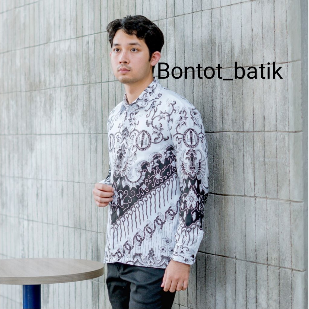 Batik PGRI pria wanita terbaru 2022 lapisan furing bahan bsw  atasan PGRI terbaru  baju PGRI terbaru