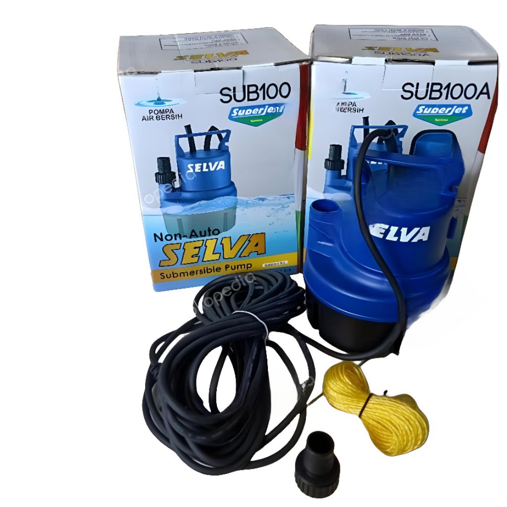 Pompa Celup Kolam Ikan 100 Watt SELVA SUB-100A Otomatis Submersible