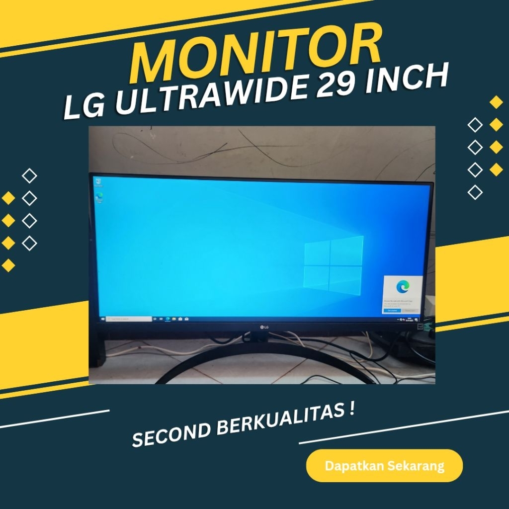 MONITOR LG ULTRAWIDE 29 INCH 29WQ500 SECOND BERKUALITAS
