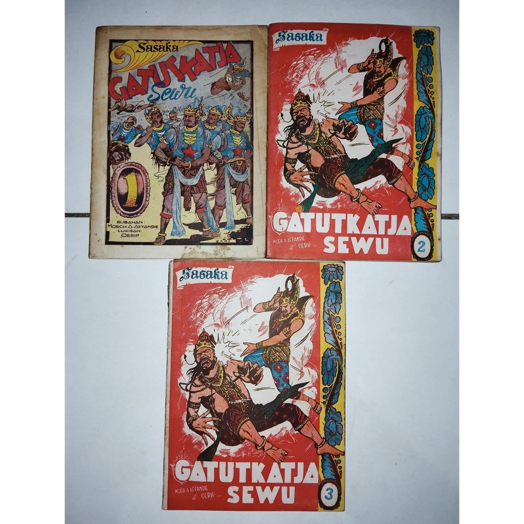 Komik Wayang Gatutkatja Sewu – 3 Buku Lengkap – Sasaka 1966