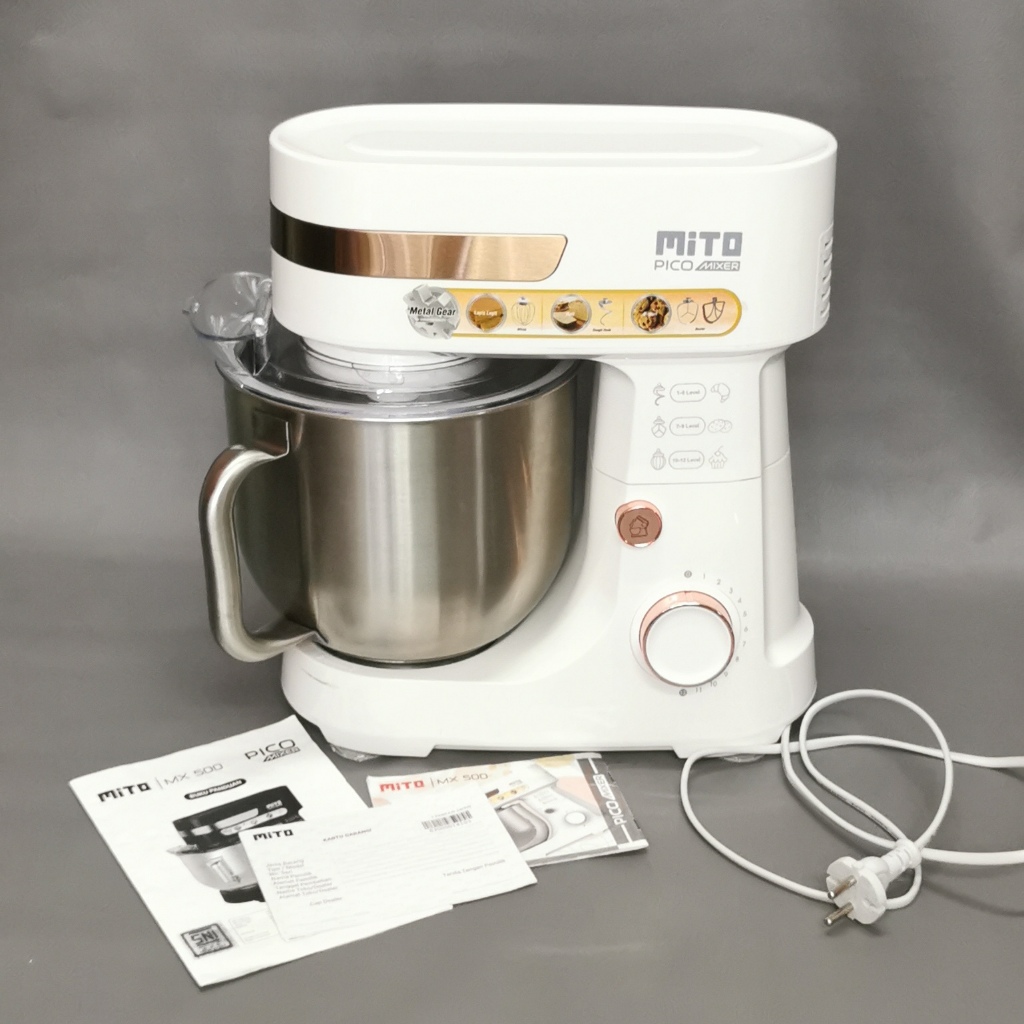 MITO MX500 STAND MIXER 5L | Metal Gear, 6 Speed, Adonan Kalis 15 Menit ORIGINAL SECOND LIKE NEW BEKA