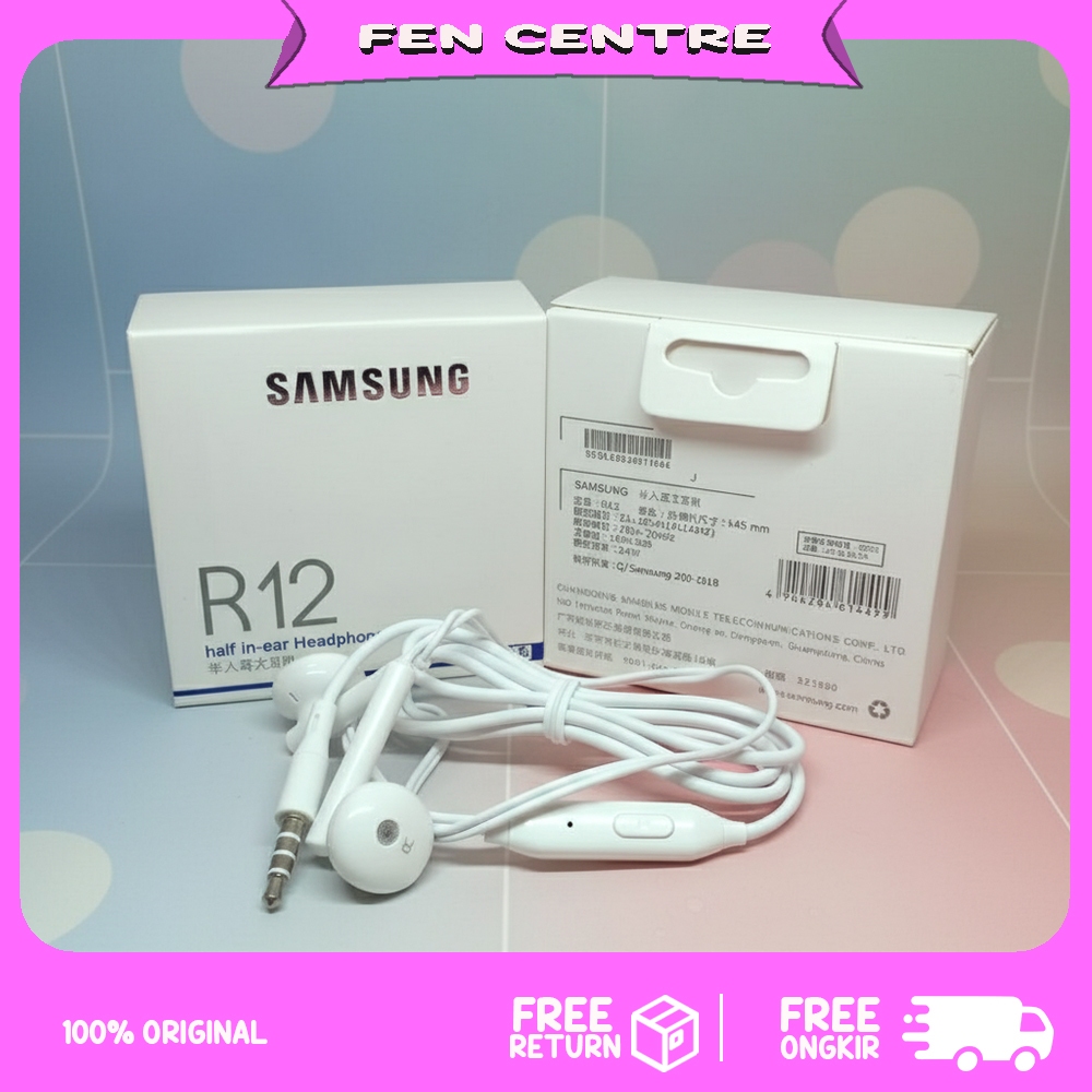 Handsfree SAMSUNG R12 Original 100% Earphones Headset SAMSUNG Buat Semua Hp Headset Universal